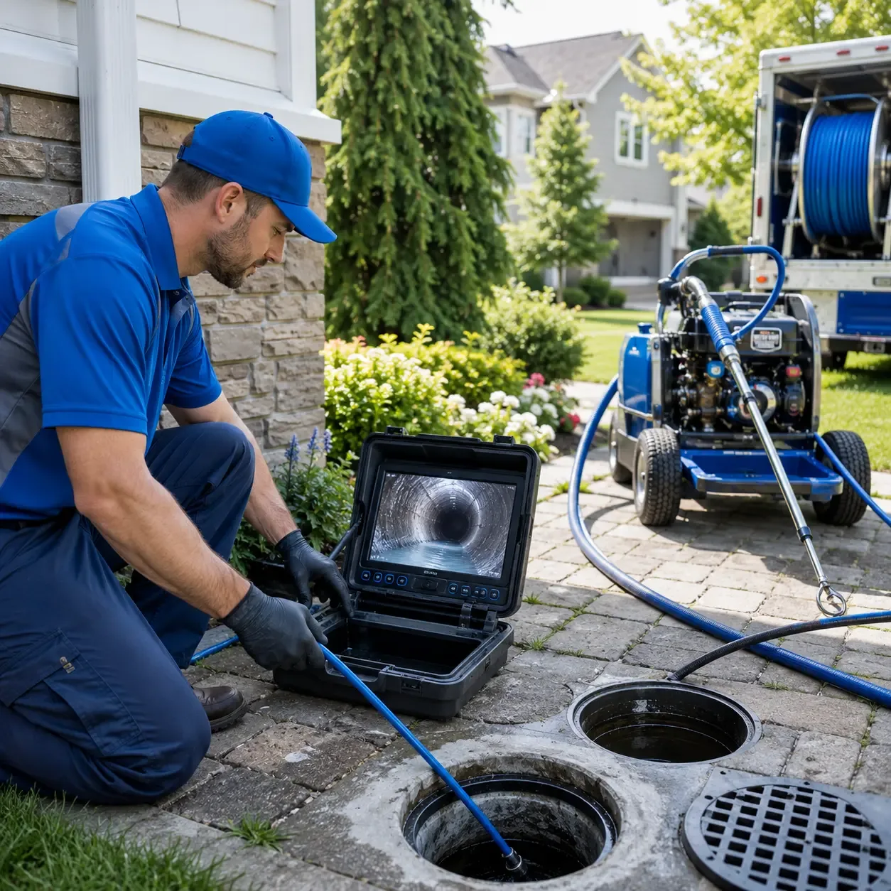 Outdoor drain cleaning professionals serving Waggoner, IL